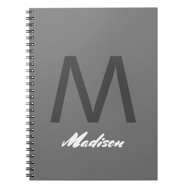 Carnet Monograms Bridesmaid Groomsman Mariage Cadeau Favo (Devant)