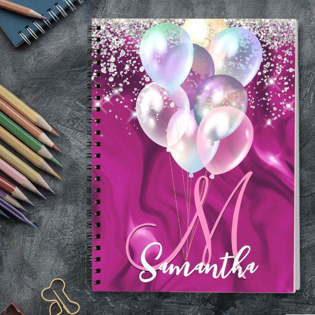 Carnet Monographie de bulle de parties scintillant en fau (Créateur téléchargé)