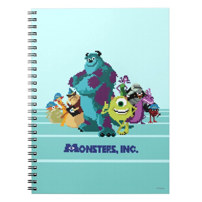 Carnet Monsters Inc 8Bit Mike, Sully, et Gang (Devant)