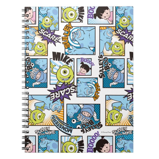 Carnet Monsters, Inc. | Motif de bande dessinée Mania (Devant)