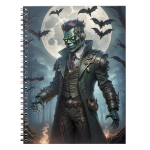 Carnet Monstre de Frankenstein Steampunk Halloween