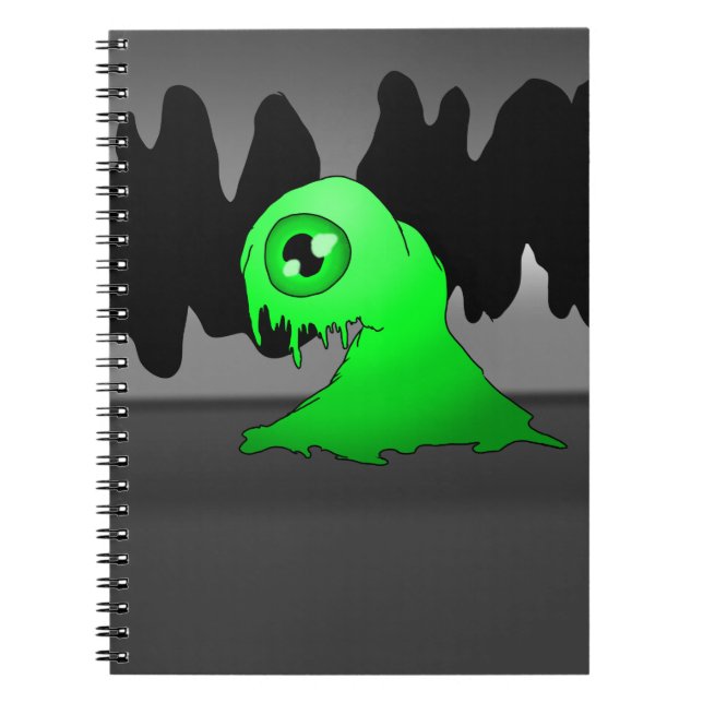 Carnet monstre vert (Devant)
