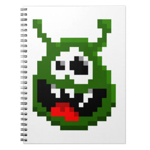 Carnet Monstre Vert - Pixel Art