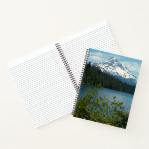 Carnet Mont Hood enneigé et paysage lacustre panoramique