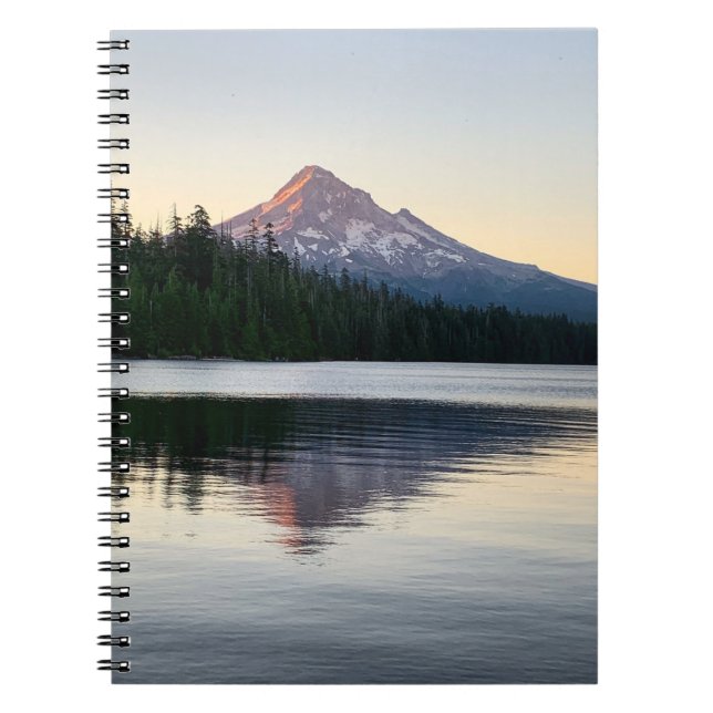 Carnet Mont Hood Sunrise Mountain Lost Lake Photo (Devant)