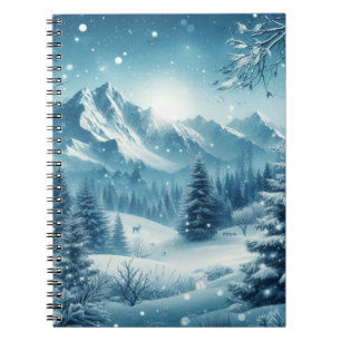 Carnet Montagne d'hiver de neige