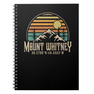 Carnet Montagne Mt Whitney Californie Randonnée Camping M