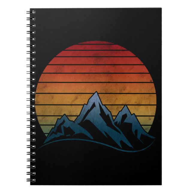 CARNET MONTAGNE VINTAGE ENSOLEILLÉE (Devant)