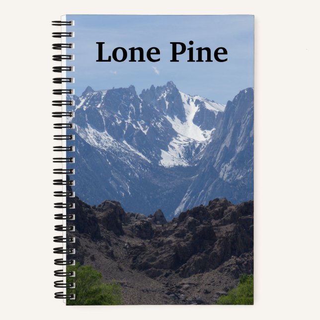Carnet Montagnes enneigées de Lone Pine    (Recto)