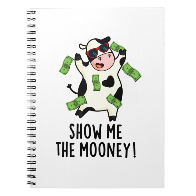 Carnet Montrez-Moi Le Mooney Funny Cow Pun (Devant)