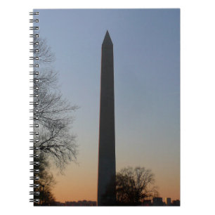 Carnet Monument de Washington au coucher du soleil
