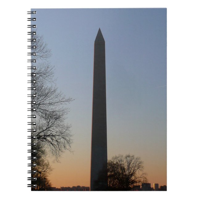 Carnet Monument de Washington au coucher du soleil (Devant)