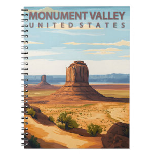 Carnet Monument Valley Arizona Utah Vintage voyage