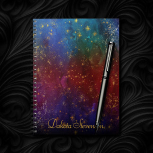 Carnet Moody Ombre   Psychedelic Grunge Stardust Branding