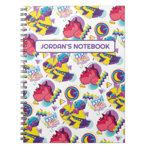 Carnet Moon Girl et Devil Dinosaur Motif Memphis Pop
