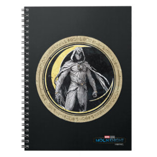 Carnet Moon Knight Gold Crescent Moon Caractère graphique