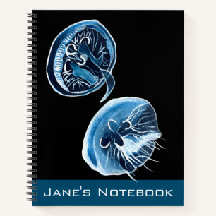 Carnet MoonJellyfish aquarelle art