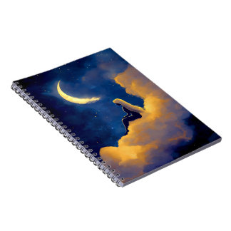 Carnet Moonlit Clouds Spiral Notebook