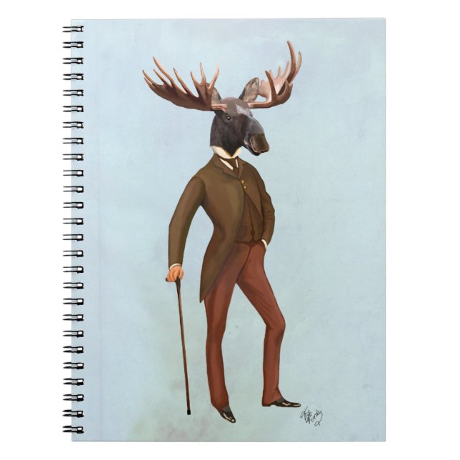 Carnet Moose En Costume Complet 2 (Devant)