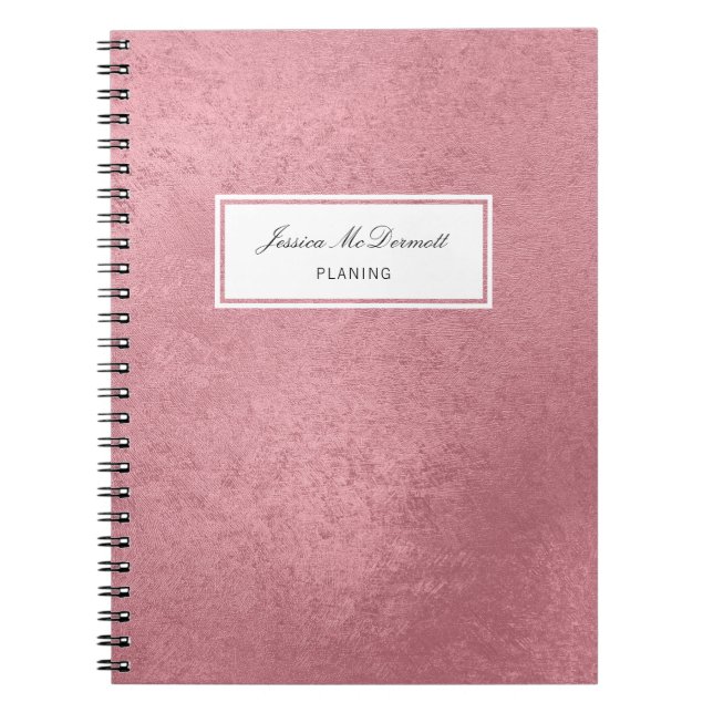 Carnet Mor rose moderne (Devant)