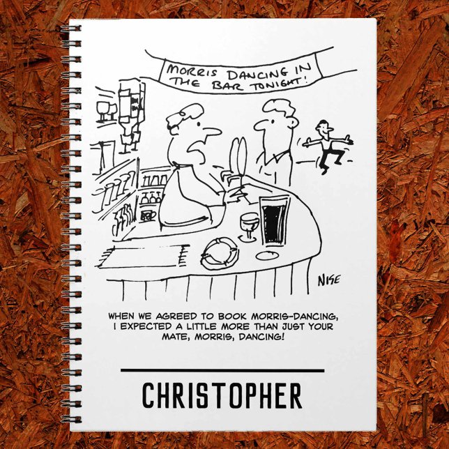 Carnet Morris Dancing in Pub. Danse Morris traditionnelle (Créateur téléchargé)