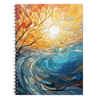 Carnet Mosaic landscape in Ukrainian motifs