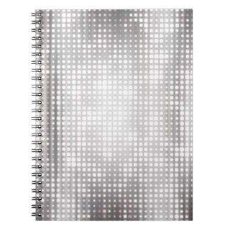 Carnet Mosaïque brillante : Abstraite gris brillant.