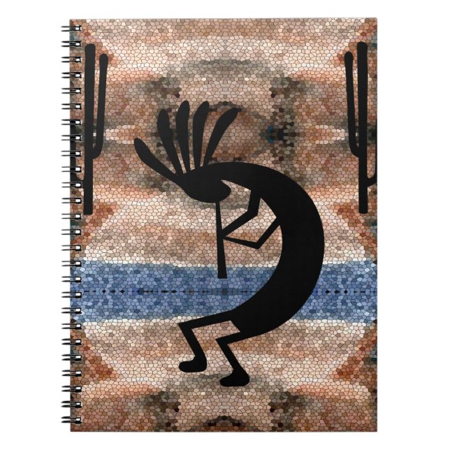 Carnet Mosaïque du désert sud-ouest de Kokopelli (Devant)