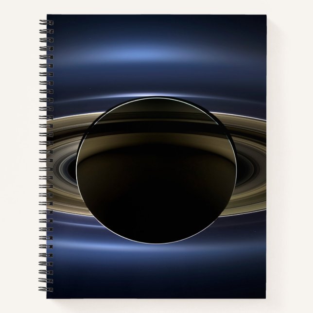 Carnet Mosaïque Du Système Saturne Rétro-Éclairé Par Le S (Devant)