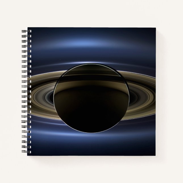 Carnet Mosaïque Du Système Saturne Rétro-Éclairé Par Le S (Devant)