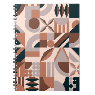 Carnet Mosaïque géométrique colorée, arrière - plan abstr