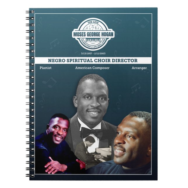Carnet Moses Hogan, Negro Spirituel Choir Directeur (Devant)