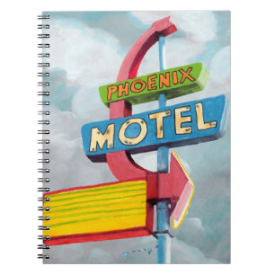 Carnet Motel de Phoenix d'aquarelle