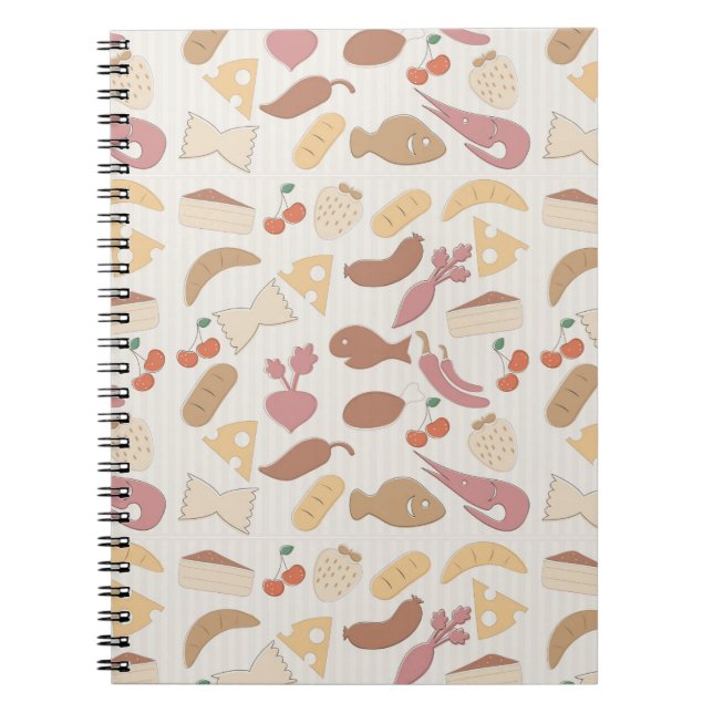 Carnet Motif 2 de nourriture (Devant)