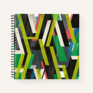 Carnet Motif à flux de suspension diagonal