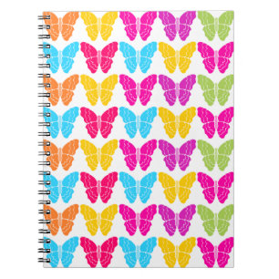 Carnet Motif à papillon arc-en-ciel mignon