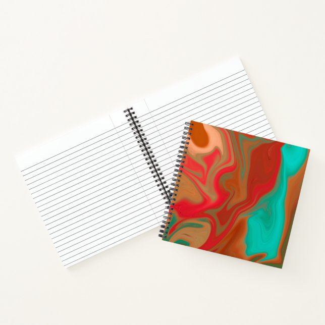 Carnet motif abstrait. (Intérieur)