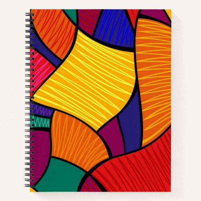 Carnet Motif abstrait (Devant)