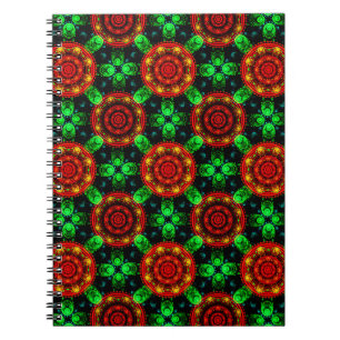 Carnet Motif abstrait élégant boho moderne floral #504