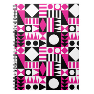 Carnet Motif abstrait moderne du milieu du siècle.