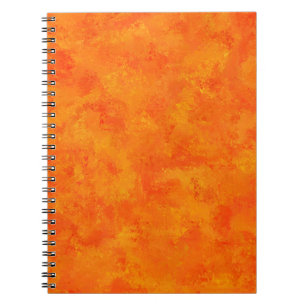Carnet Motif Abstrait orange