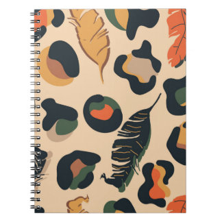 Carnet Motif Abstrait sans soudure, dos d'animal sauvage