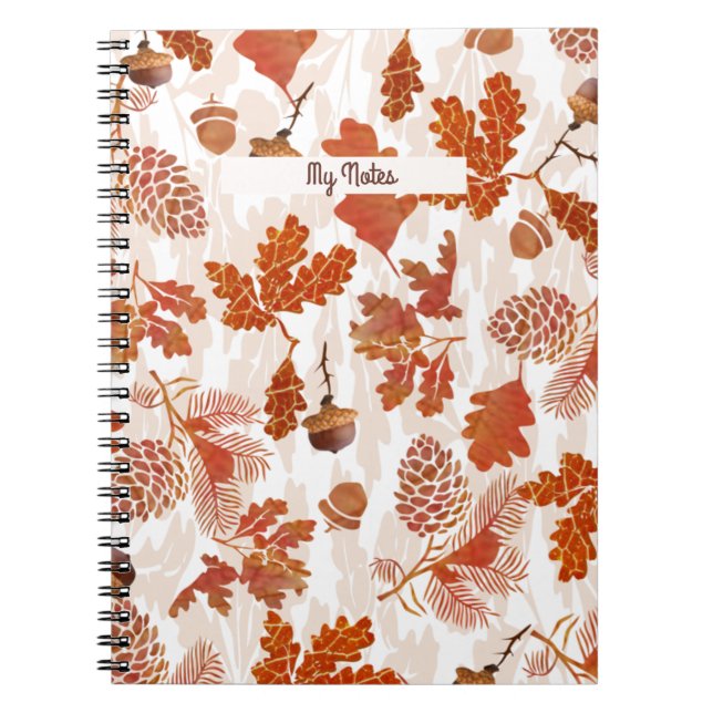 Carnet Motif Acorn (Devant)
