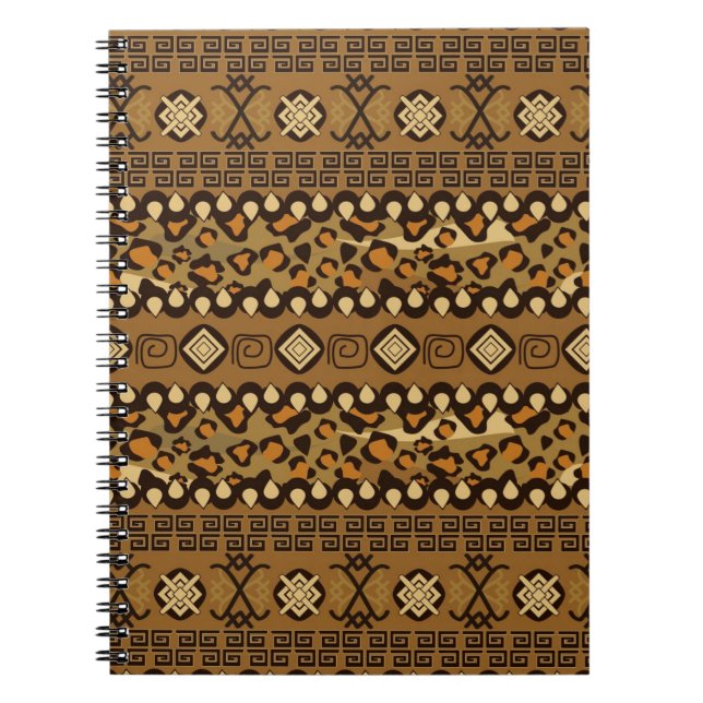 Carnet Motif africain de peau de guépard (Devant)