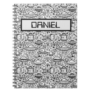Carnet Motif Alien personnalisé