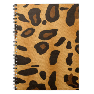 Carnet Motif animal Empreinte de léopard Brown