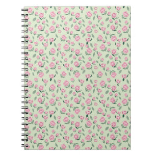 Carnet Motif aquarelle rose rose sans couture