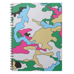 Carnet Motif arrière - plan de camouflage sans couture. C