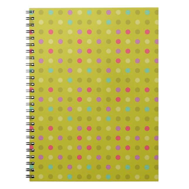 Carnet motif arrière - plan de Polka-dot (Devant)