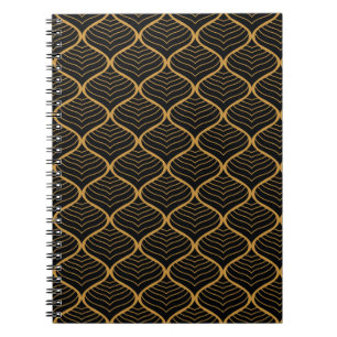 Carnet Motif Art déco Feuille classique